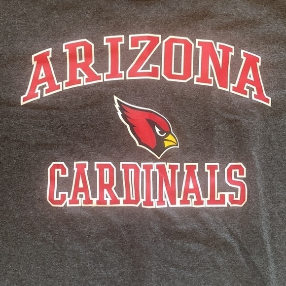 NFL Arizona Cardinals Gray Short Sleeved Tee Shirt Size 2XL - Picture 3 of 5
